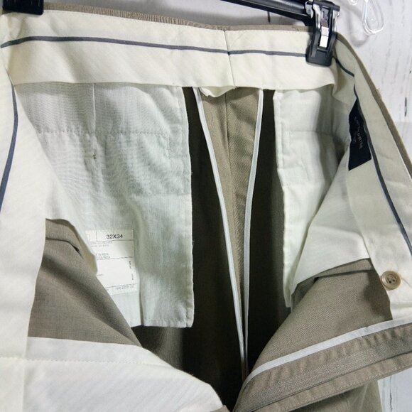 Haggar Enterprise 42L 2 Button Tan 2pc Suit 32W - Picture 12 of 12